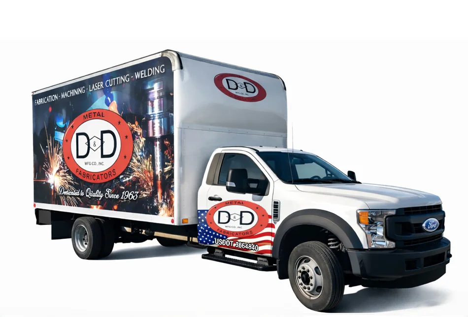 D&D Ford box truck delivering customer orders